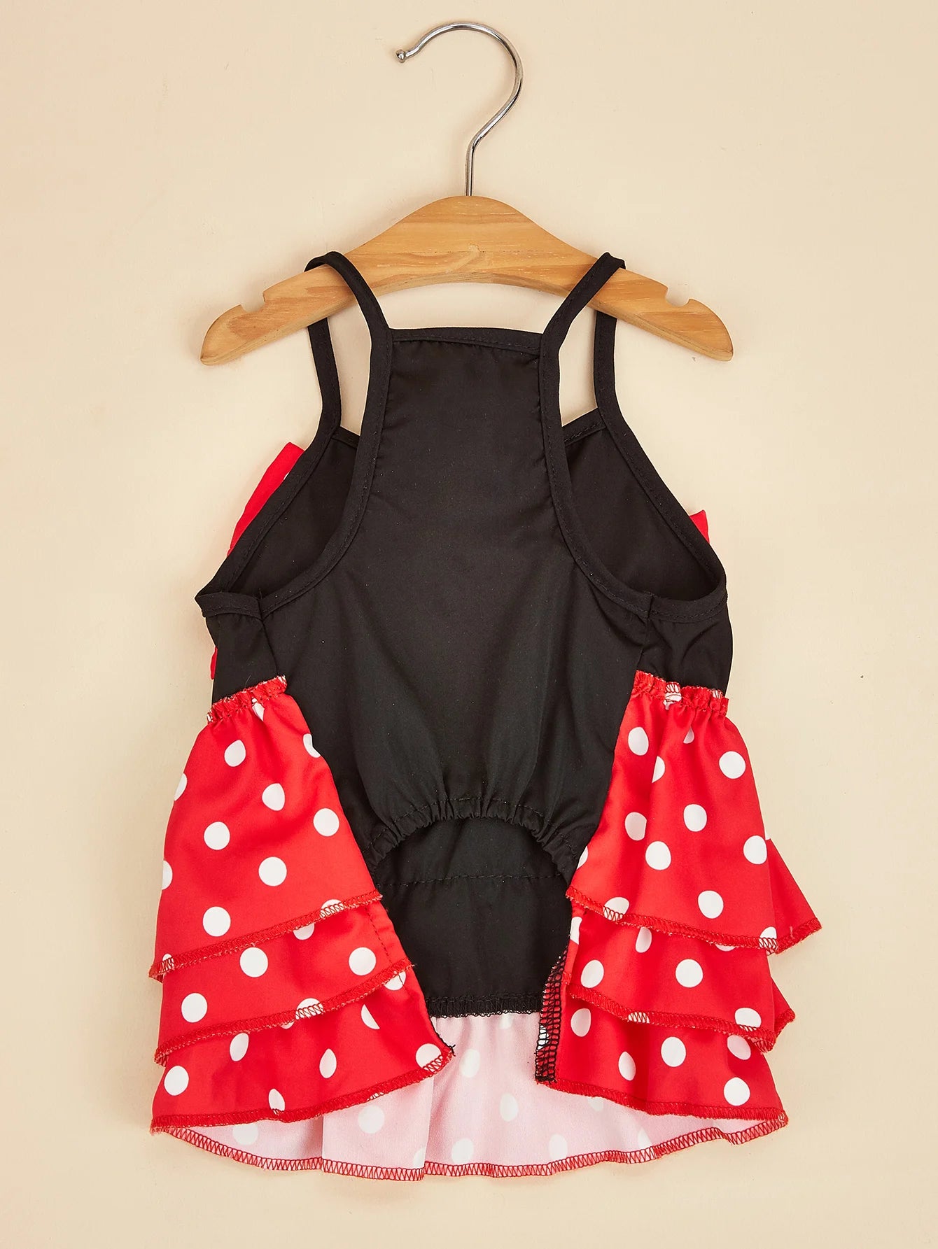 Pawtastic Dog Dress - Adorable Sleeveless Polka Dot Design with Red Bowknot for Stylish Puppies and Kittens
