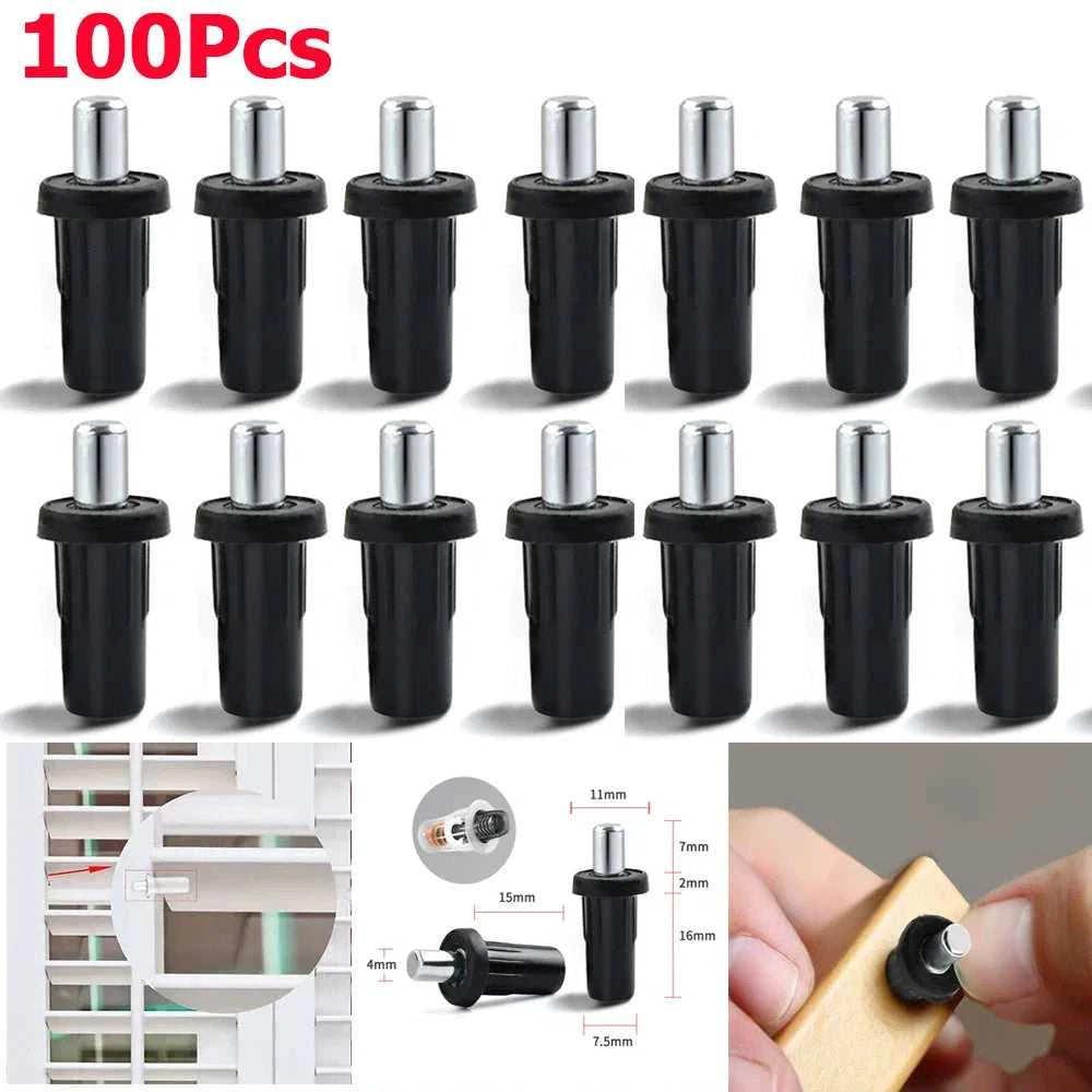 100Pc Large Black Iron Shutter Louvers Blind Repair Pins Spring Loaded Plantation Shutter Replacement Pins Bolt Window Door Home The jack market .AU The jack market .AU Home $ 66 14:201504126#100Pcs