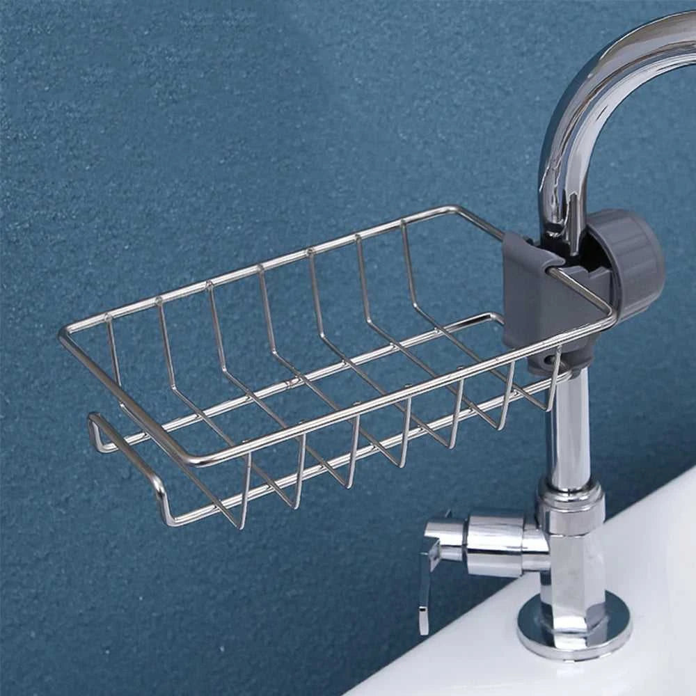 Kitchen Sink Drain Rack Sponge Storage Flexible Faucet Holder Soap Drainer Towel Rack Shelf Organizer Kitchen Accessories The jack market .AU The jack market .AU Home $ 50 14:29#silver
