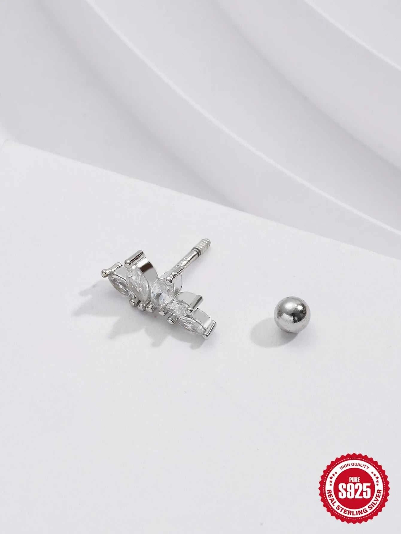 AIDE 925 Sterling Silver 1Pc Mini Shiny Heart/WaterDrop For Women Cartilage Piercing Earring INS Classic Pendant Tassel Gifts The jack market .AU The jack market .AU Jewellery & Chains $ 54 200000226:200006154#26;200001034:361180#1 piece