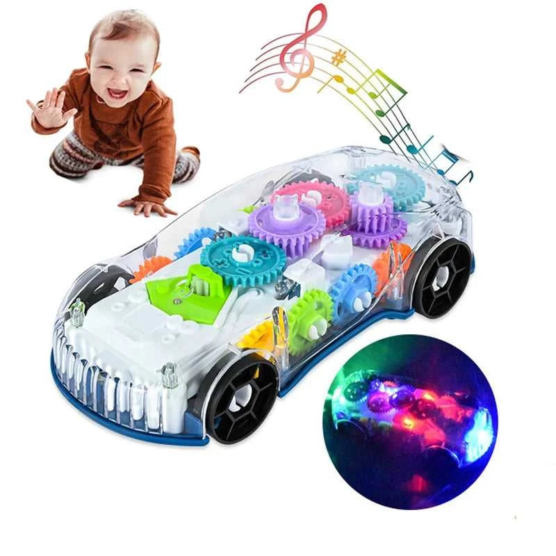 Baby toys Toddler Police Car Electric Vehicle Toy Auto Driving Transparent Gears Music Lights Cars Toys for Kids Boys The jack market .AU The jack market .AU Little Wonders $ 57 14:691#V Police car box
