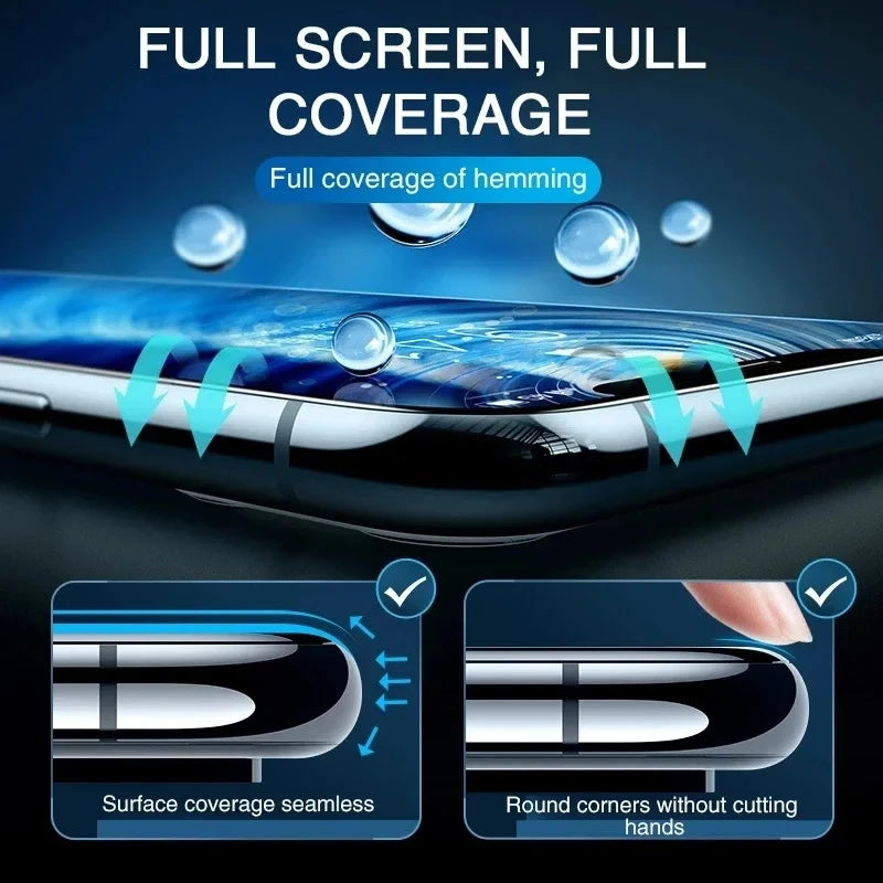 BrandName 100D Curved Ceramic Screen Protector for iPhone 16 Pro Max, 15, 14, 13, 12, Mini, XS, X, XR, 6, 7, 8, SE2
