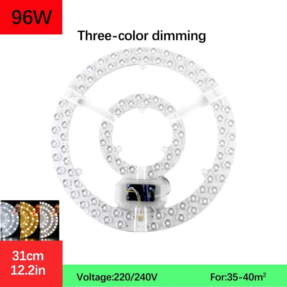 Led Panel Ceiling Light 48W 96W 120W Panel Led Round Replacement Module AC220V-240V Stepless Dimmable Led Module The jack market .AU The jack market .AU Home $ 61 136:1052#96W Dimmable color;200007763:201336100