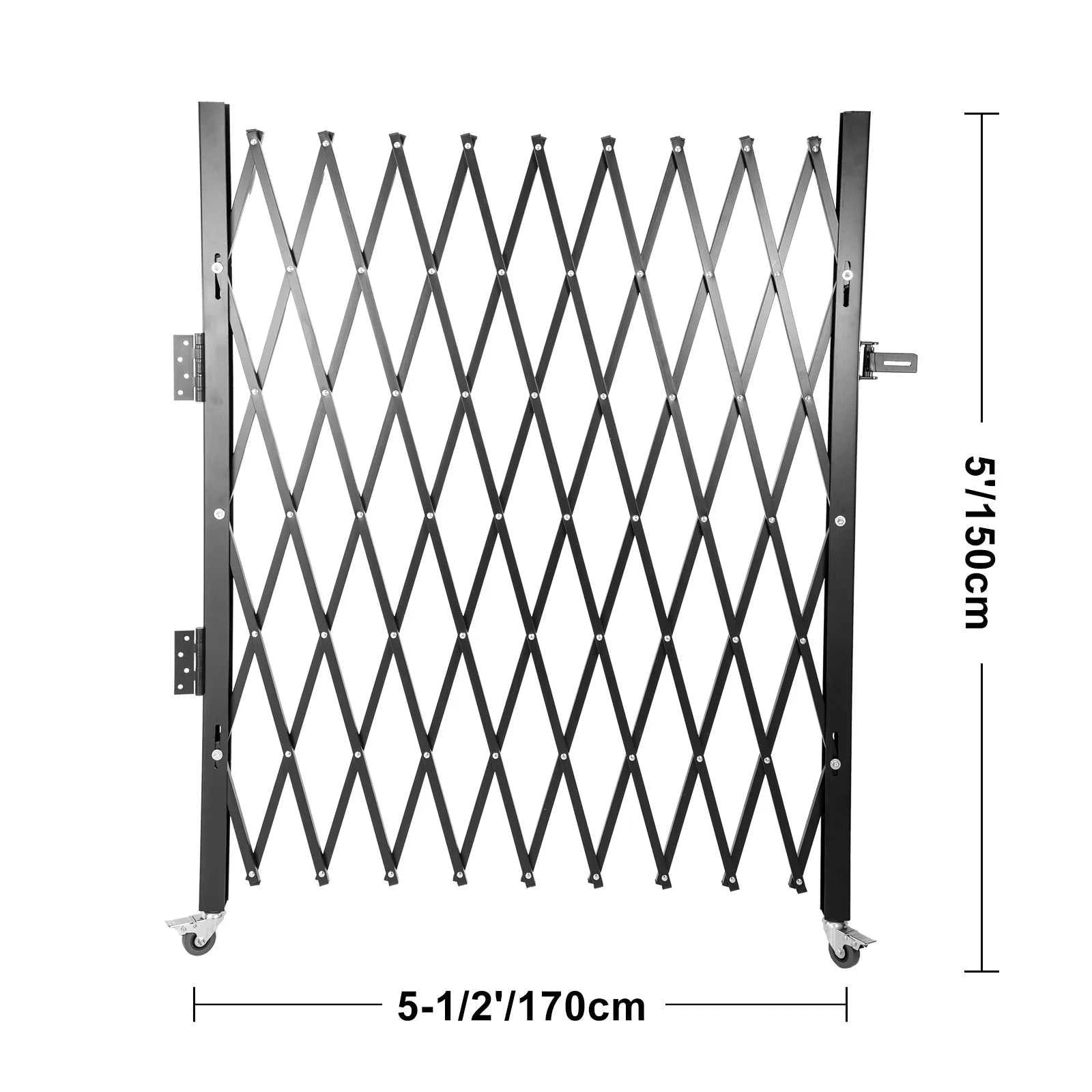 SucceBuy Single Folding Security Gate 1.5-2mx1.22-3.66m Folding Door Gate Steel Accordion Flexible Expanding Security Gate Black The jack market .AU The jack market .AU Home $ 219 14:771#black 1.66x1.22m;200007763:100014852