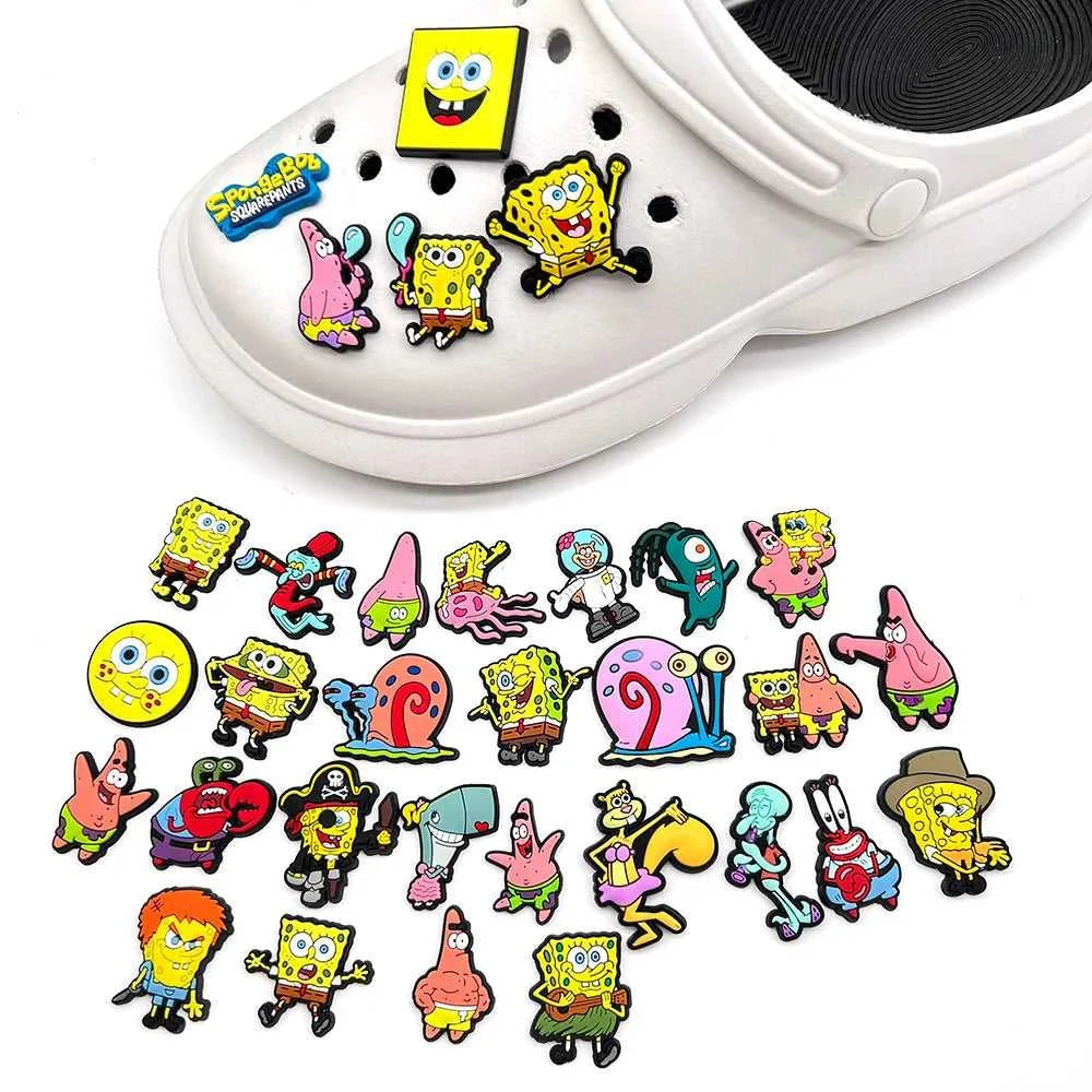 1-32Pcs Spongebob Shoe Charms PVC Cartoon Shoes Accessories Decorations Buckle for Bubble Slides Sandals Kids Party Xmas Gifts The jack market .AU The jack market .AU Step Up Your Style: Trendy Shoes for Every Occasion! $ 50 14:202529824#12pcs;200007763:201336100