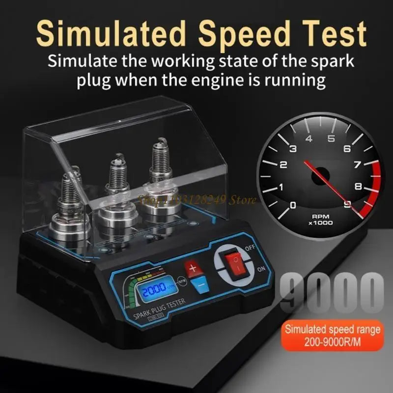 Adjustable Spark Plugs Tester with Clear LCD Display Suitable for Accurate Diagnosis&Easy Operation in Automotive Repair