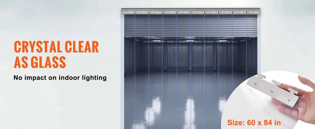 SucceBuy Windproof Door Curtain 84" x 60" PVC Transparent Air-Conditioning Curtain Strip Screen Indoor Outdoor Heat Insulation The jack market .AU The jack market .AU Home $ 132 14:202010806#10 pcs;200007763:201336105