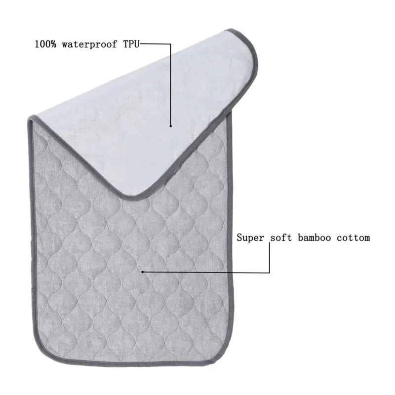 Baby Diaper Mat Waterproof Reusable Bamboo Liner Changing Pat Mattress for Newborn Infant Girls Boys Newborn Portable Supplies The jack market .AU The jack market .AU Mum & Kids: Essential Products for Every Family $ 24 14:29#1