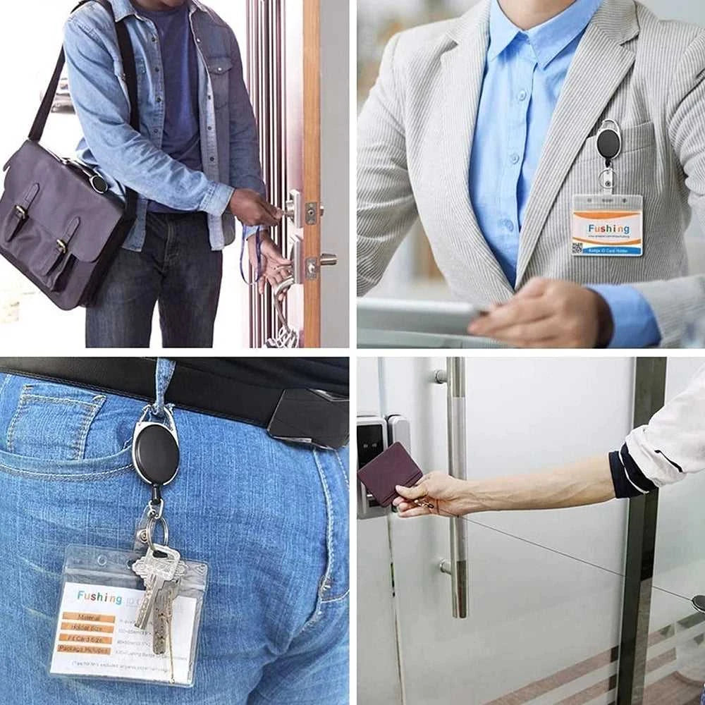 Multicolor Anti-Theft Keychains Unisex Anti Lost Retractable Elastic Rope Keyrings With Carabiner Reel Clip For ID Name Card Key The jack market .AU The jack market .AU Jewellery & Chains $ 47 14:771#O