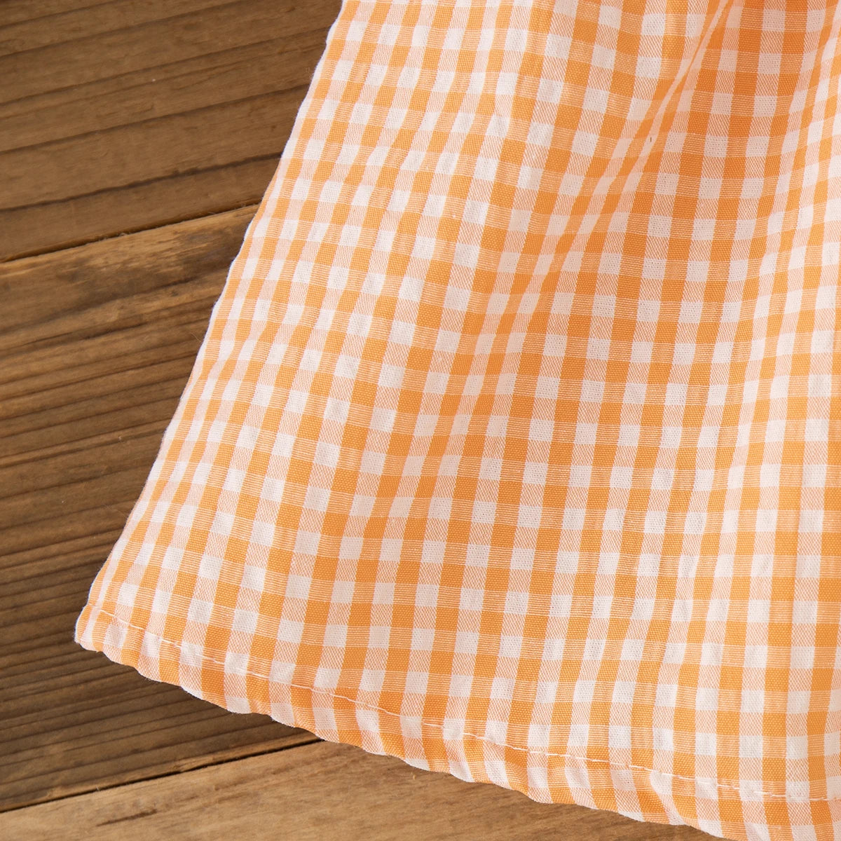 (0-3 Year Old Checkered Baby Girl Dress) Summer New Sweet White Petal Collar Children'S Sleeveless Clothes Free Package