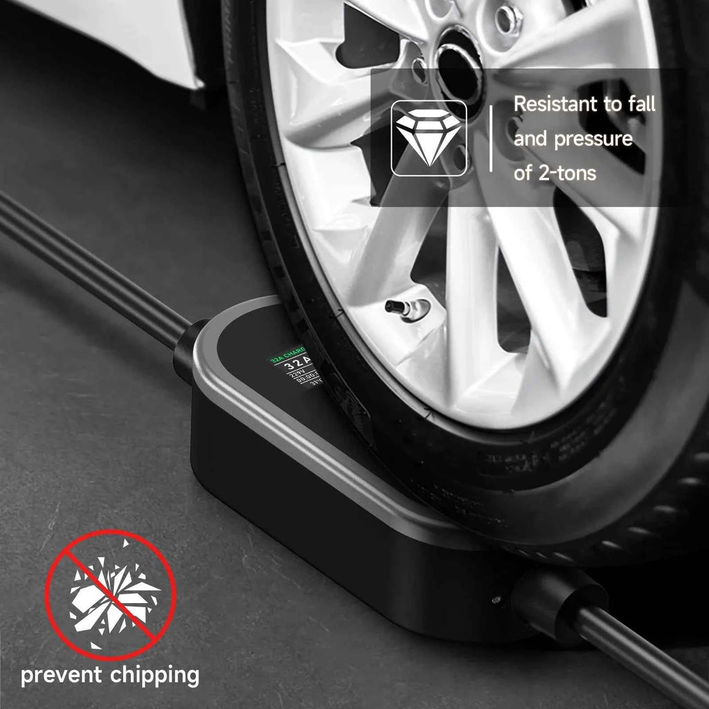 Puppyfc 7KW 32A Smart WiFi Portable EV Charger Type1/Type2 Home Electric Vehicle Charging Station with CEE Plug
