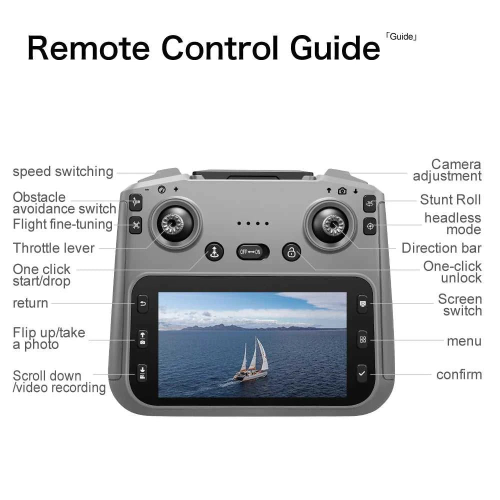 NEW Foldable Drone With Screen Control 8k Aerial Photography Optical Flow Positioning 360° Obstacle Avoidance Helicopter Drone The jack market .AU The jack market .AU Drones $ 133 14:29#4k-Dark Grey