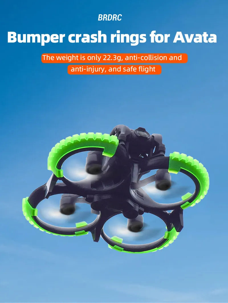 BRDRC Propeller Guard For DJI Avata Drone Protector Bumper Rings Propeller Anti-drop Lightweight Protection Cover Accessory