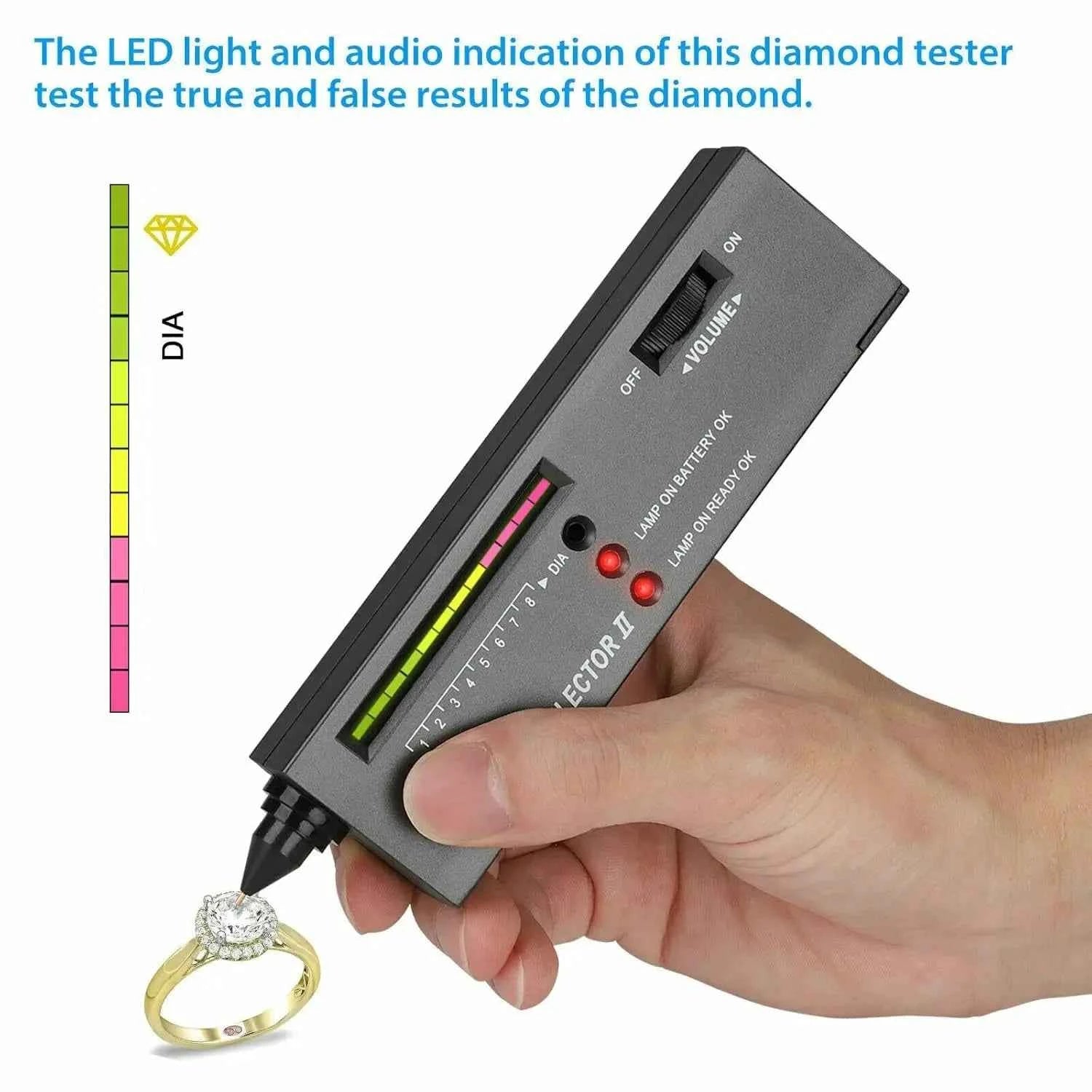Diamond Tester High Accuracy Diamond Tester Pen Jewelry Diamond Tester Professional Diamond Selector Diamond Tester Kit