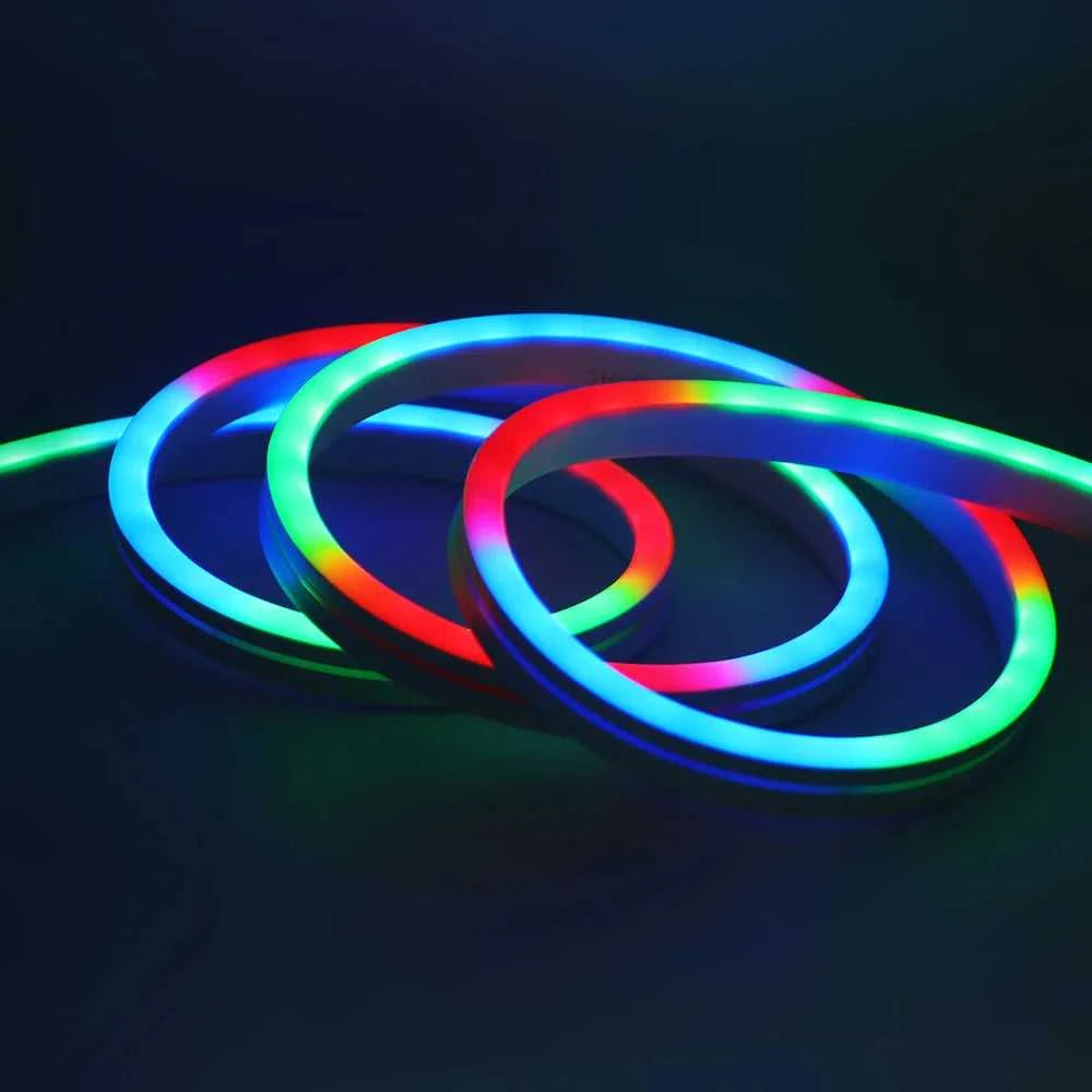 12V 24V RGB Neon Light LED Strip Addressable WS2811 84LEDs/m 6x12mm Flex Silicone Rope Rainbow Lamp Home Decoration Waterproof The jack market .AU The jack market .AU Home $ 51 136:9131245839#12V 1m