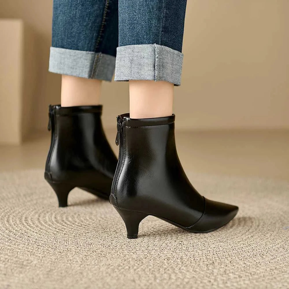 Pointed Toe Women Ankle Boots Ladies Slim Short Shoes Low Heels Party Dress Kitten Heel Booties Winter Autumn Zapatos Mujer The jack market .AU The jack market .AU Step Up Your Style: Trendy Shoes for Every Occasion! $ 100 14:771;200000124:100010487