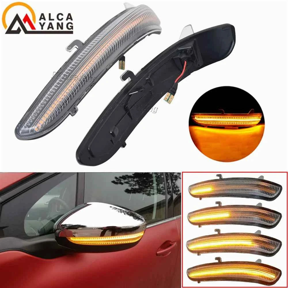 Led Dynamic Side Mirror Blinker Indicator Lamps For Peugeot 2008 208 I MK1 2013 2014 2015 2016-2019 Citroen Turn Signal Lights