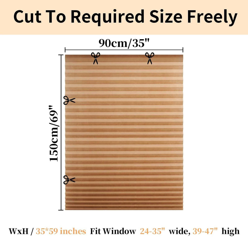 Blind for Window Self Adhesive Pleated Blinds Cordless No Drill Fabric Shutter Room Darkening Shades Blackout Shutters The jack market .AU The jack market .AU Home $ 53 14:496#Black Full blackout