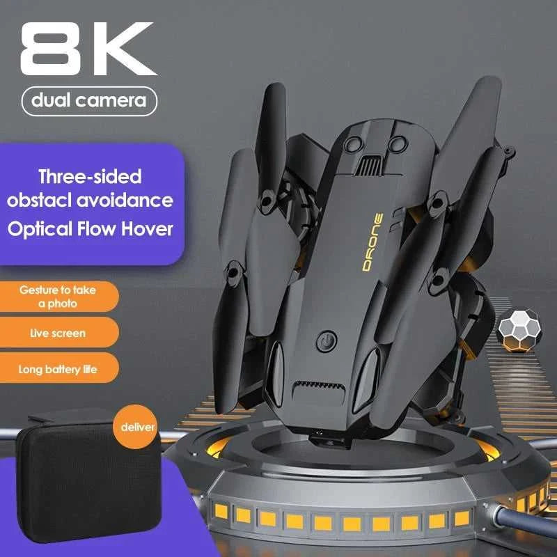 Drone 8K Professional Drones 4K HD Aerial Photography Obstacle Avoidance Quadcopter Helicopter RC Distance 3000M The jack market .AU The jack market .AU Drones $ 121 14:173#Gray Avoid Dual 8K