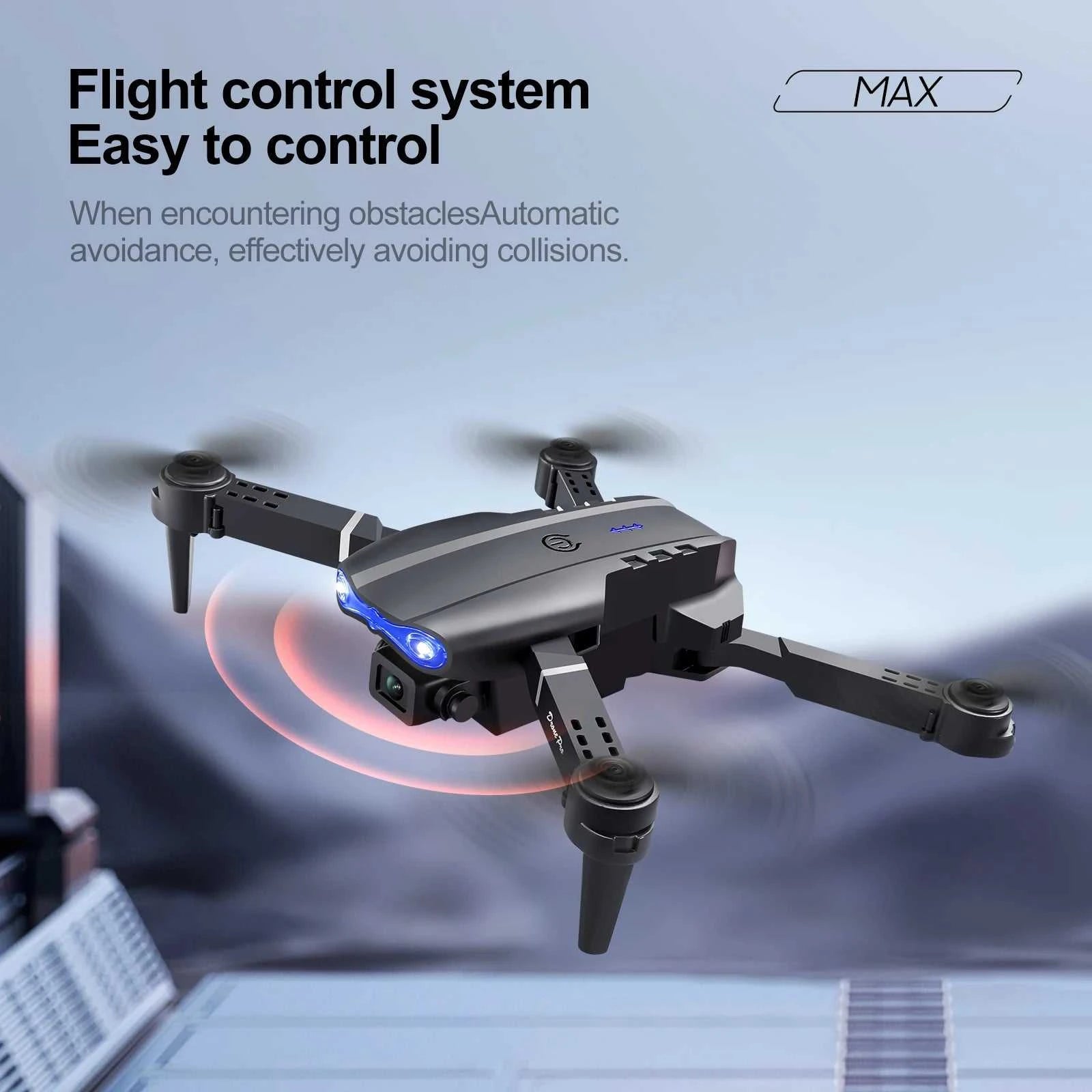 2026 New original E88 Air With Screen-Controlled Lighting Mini Drone 4K Untal 2 Camera Optical Flow Remote Control Aircraft gift The jack market .AU The jack market .AU Drones $ 81 14:10#Black