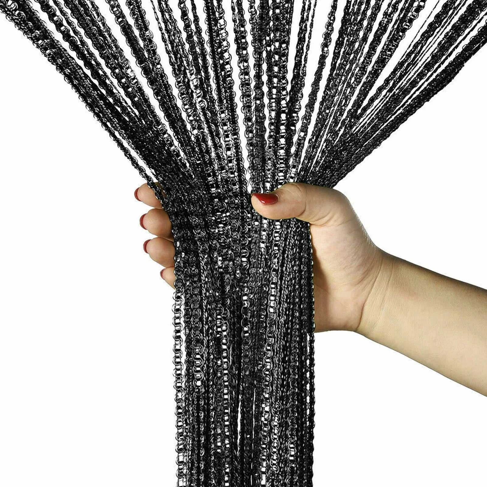 Door String Curtains Fringe Room Divider Curtains for Living Room Divider Decoration The jack market .AU The jack market .AU Home $ 55 14:202010806#White;200007763:201441035#CN