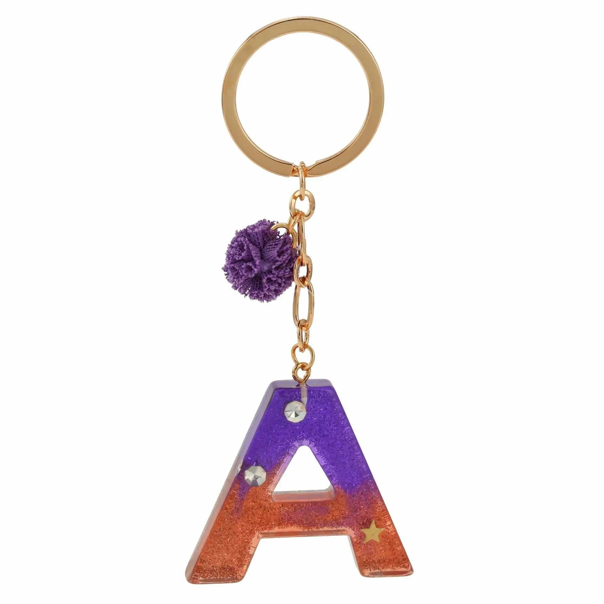 BAOPON Pink Purple Pompom Letter Keychain English Alphabet Keyring For Women Men Jewelry Accessories Wholesale Special Offer The jack market .AU The jack market .AU Jewellery & Chains $ 46 14:193#102