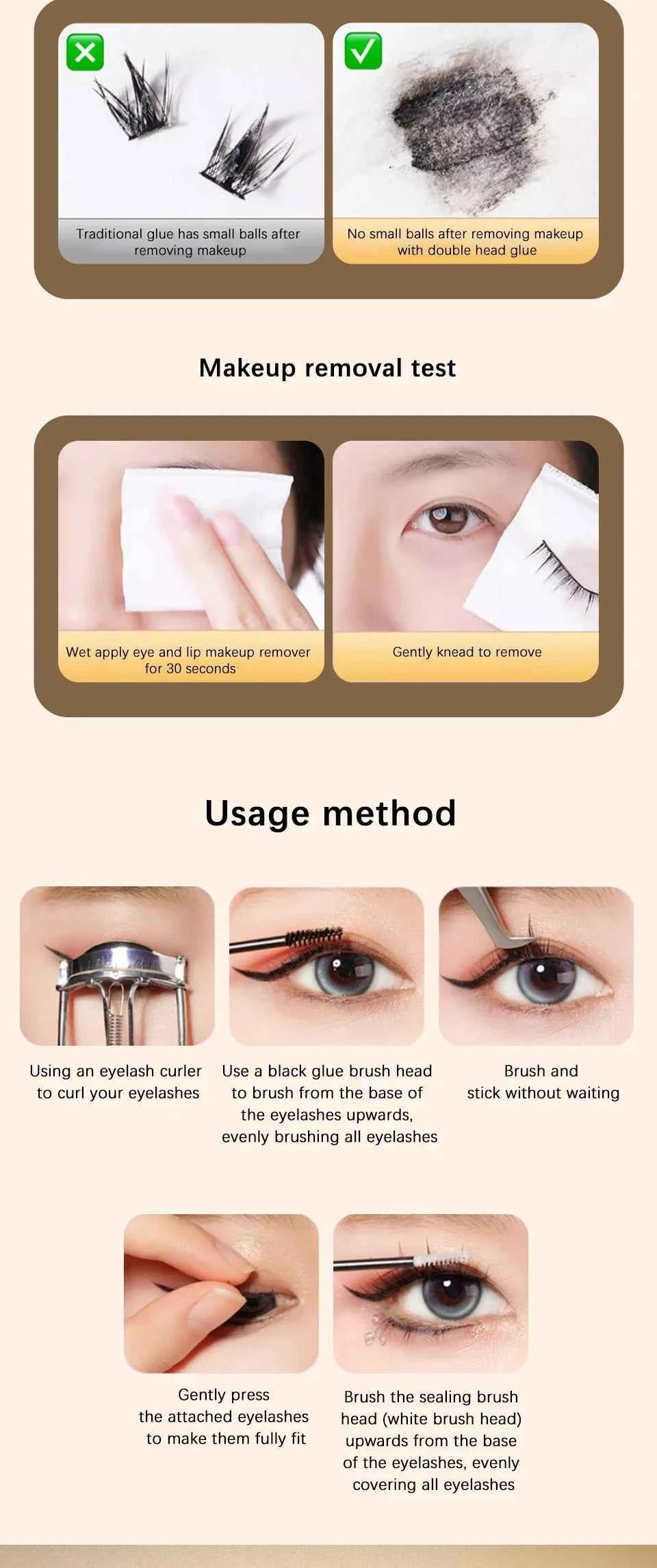 LuxeLash Eyelash Glue Kit - Long-Lasting Bond & Seal + Lash Remover + Precision Tweezers for Flawless Home Application