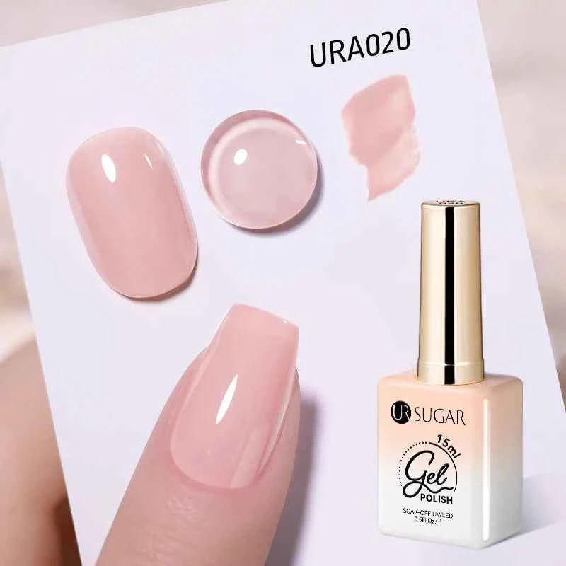 UR SUGAR 15ml  Autumn Winter Red Cat Magnetic Gel Nail Polish White Dopamine Nail Sparkling Glitter Soak Off UV LED for Manicure