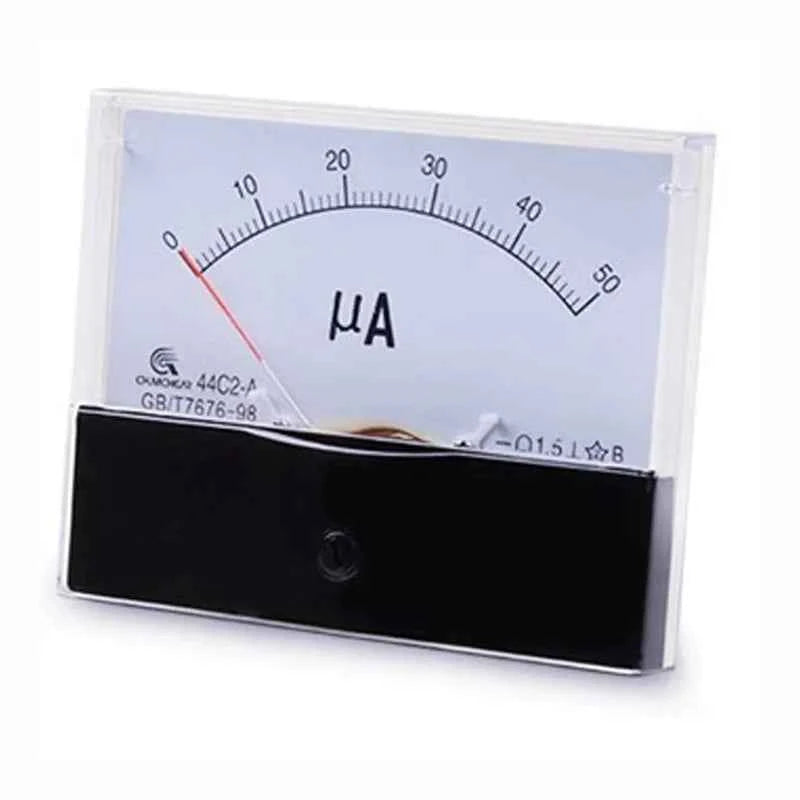 44C2 Analog DC Ammeter - Precision Measurement from 50μA to 500μA for Accurate Electrical Readings