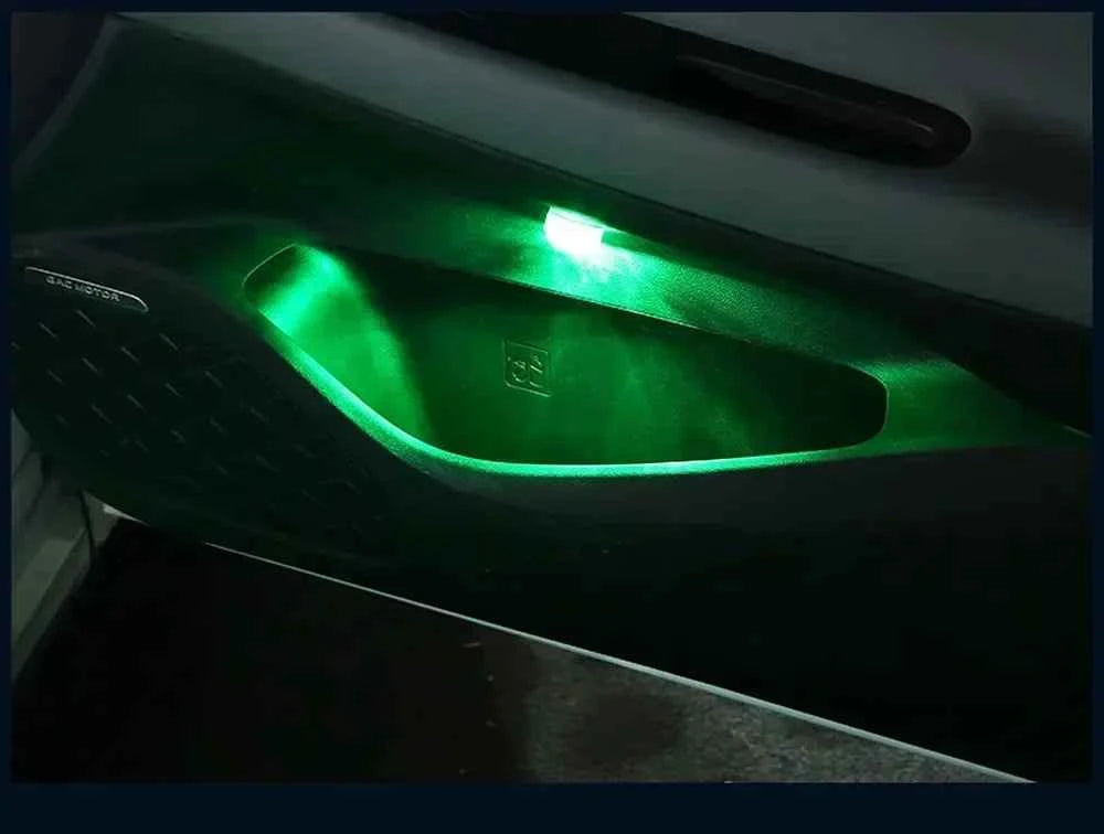 1/10PCS Wireless Adhesive LED Car Interior Ambient Light Remote Control Decor Auto Roof Foot Atmosphere Lamp Bicycle Tail Light