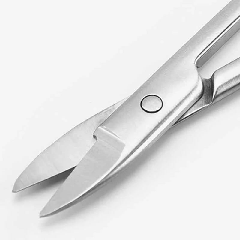 Nail Pro Stainless Steel Cuticle Scissors - Precision Curved Blades for Eyebrows, Eyelashes & Dry Skin