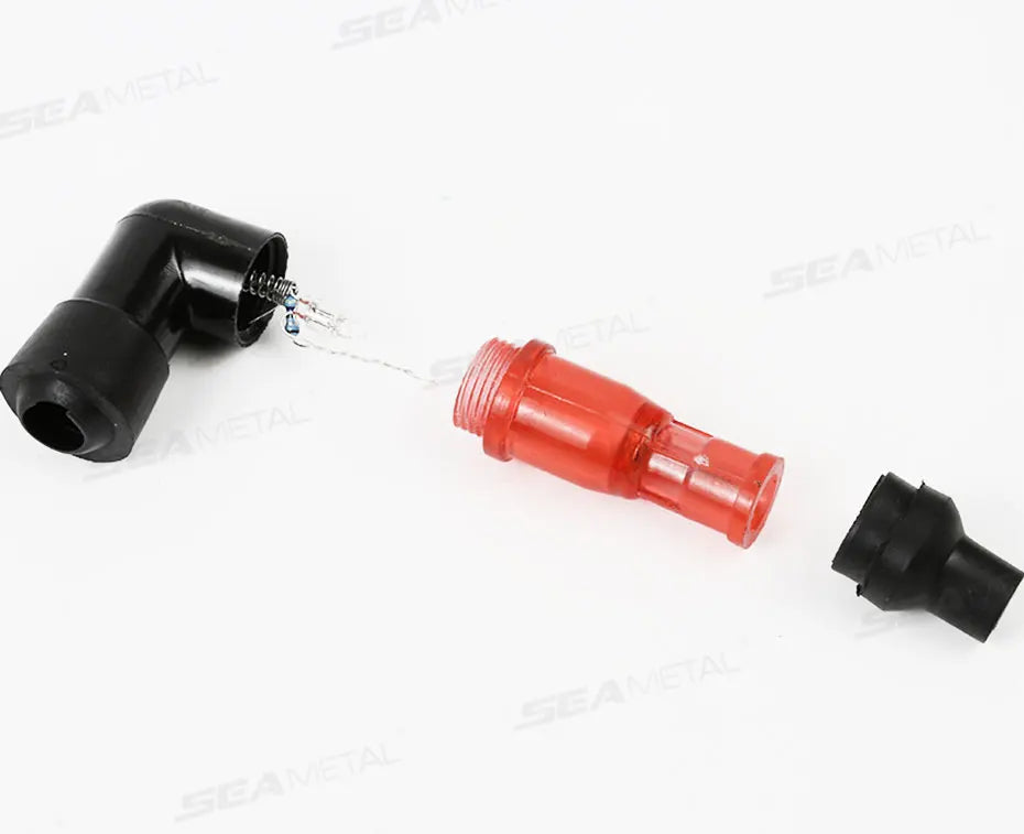 BLALION Motorcycle Flash Spark Plug Cap Universall Motorcycle Ignition Spark Plug Cap 90Degree Flashing Spark Plug Cap For Moto