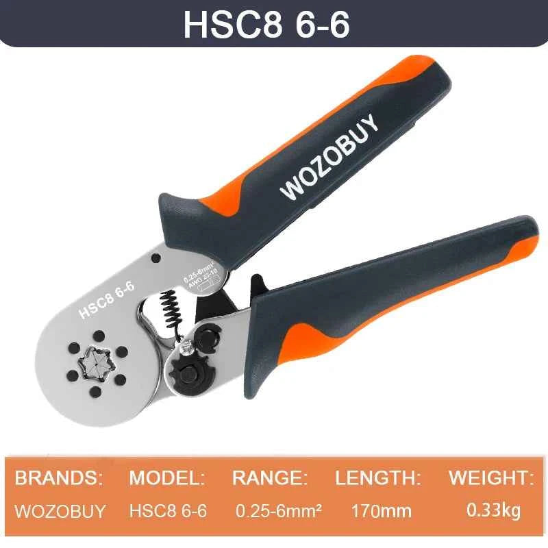Wire Stripper Ferrule Crimping Tool HSC8 6-4/6-6 Electrical Crimper Plier For Wire End Crimp Tube Terminals Electrical Circuit