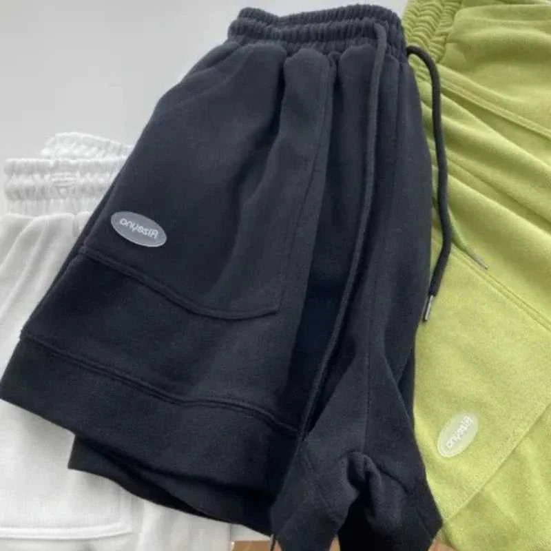 Women's Wide-Leg Drawstring Shorts – Loose Fit Mid-Waist Casual Sports Shorts with Pockets The jack market .AU The jack market .AU Woman Fashion Shorts $ 52 14:771#green;5:361386