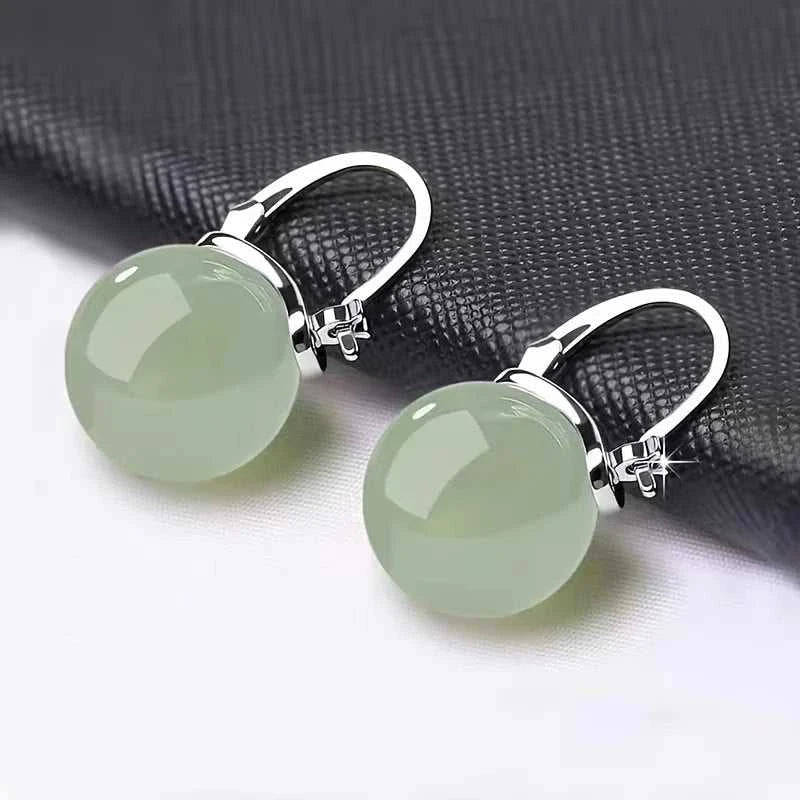 MHS.SUN Vintage Imitation Green Jade Bead Drop Earrings Gentle Elegant Ear Buckle Earring For Women Girl Party Jewelry Gift The jack market .AU The jack market .AU Jewellery & Chains $ 51 200001034:361180#002