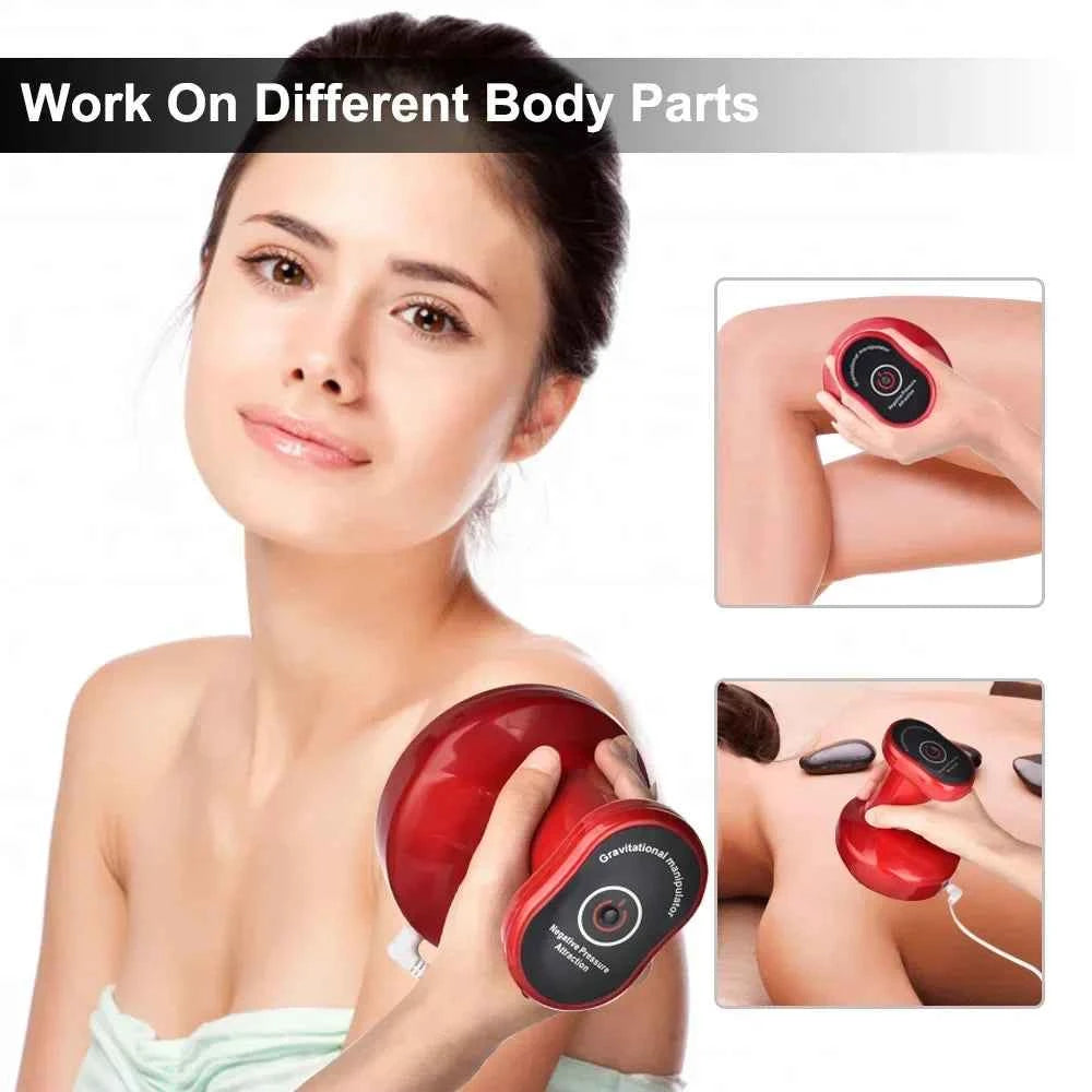 Revitalize Body & Mind Electric Cupping Massager with Infrared Heat & Suction for Cellulite Reduction