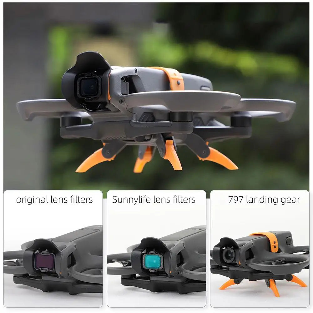 Sunnylife For DJI AVATA 2 Lens Hood Gimbal Protection Anti-glare Lens Sunshade Cover For DJI Avata 2 Lens Hood Drone Accessories