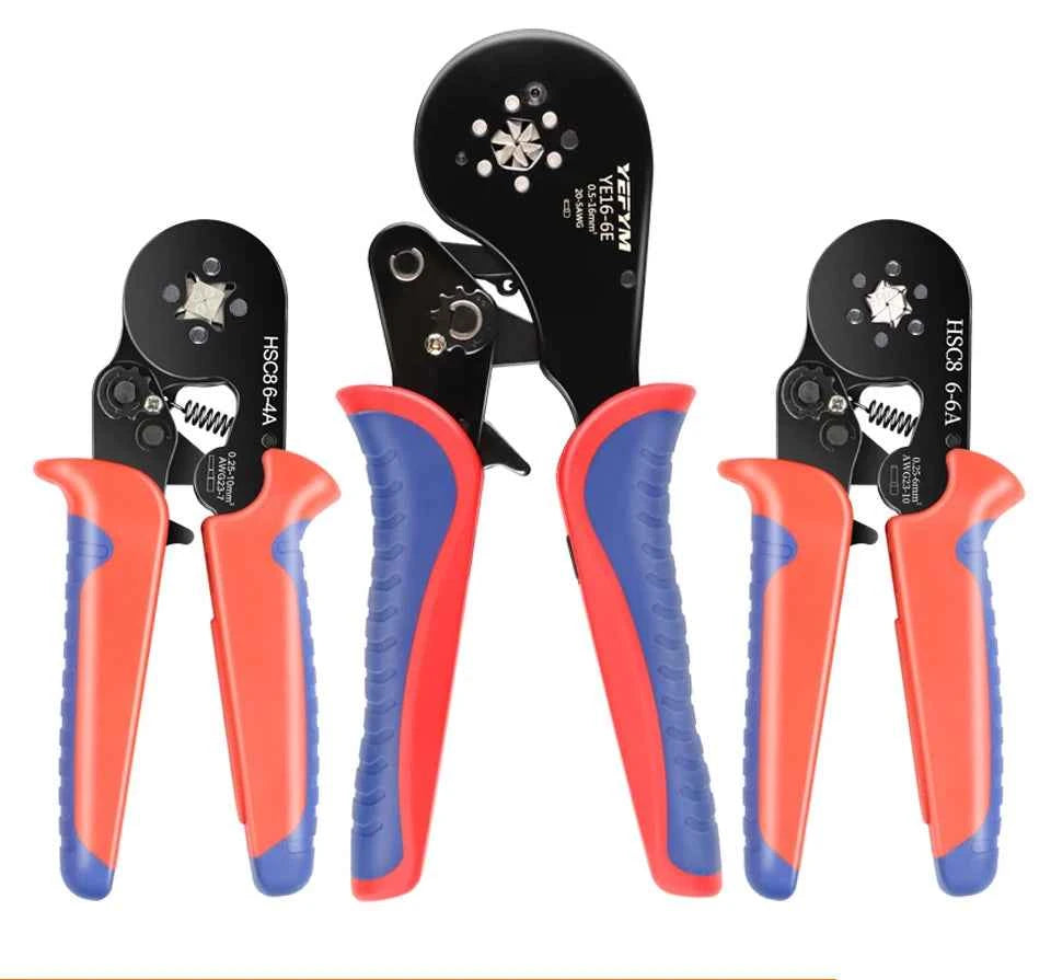 HSC8 Crimping Pliers - Versatile Wire Crimper for Ferrule Sleeves & Tubular Terminals