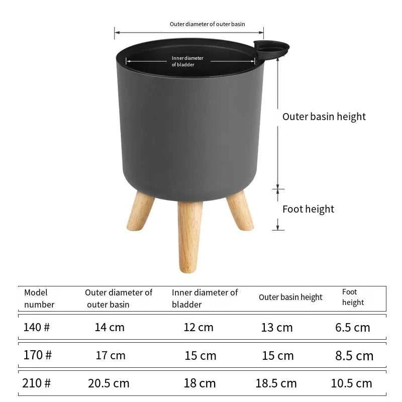 Self-Watering Pot Plastic Plant Pot with Legs Indoor Balcony Bonsai Flowerpot Home Decoration Supplies The jack market .AU The jack market .AU Home $ 55 14:29#1pc;583:200011021#20.5x29cm