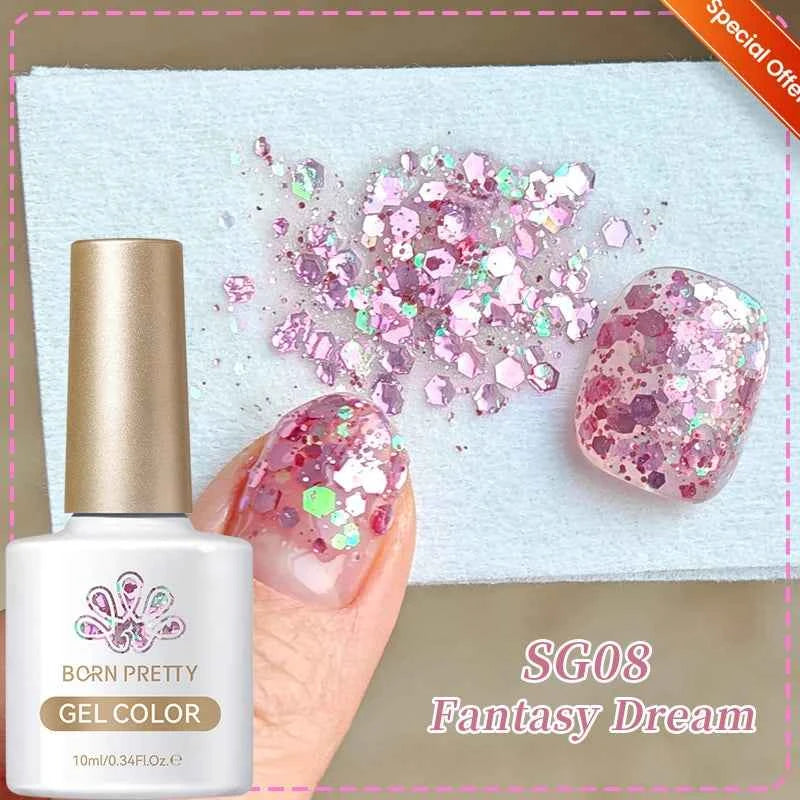 BORN PRETTY Neon Red Gel Nail Polish Yellow Green Summer Color Semi Permanent Varnish 10ml Soak Off UV LED Nail Art Manicure