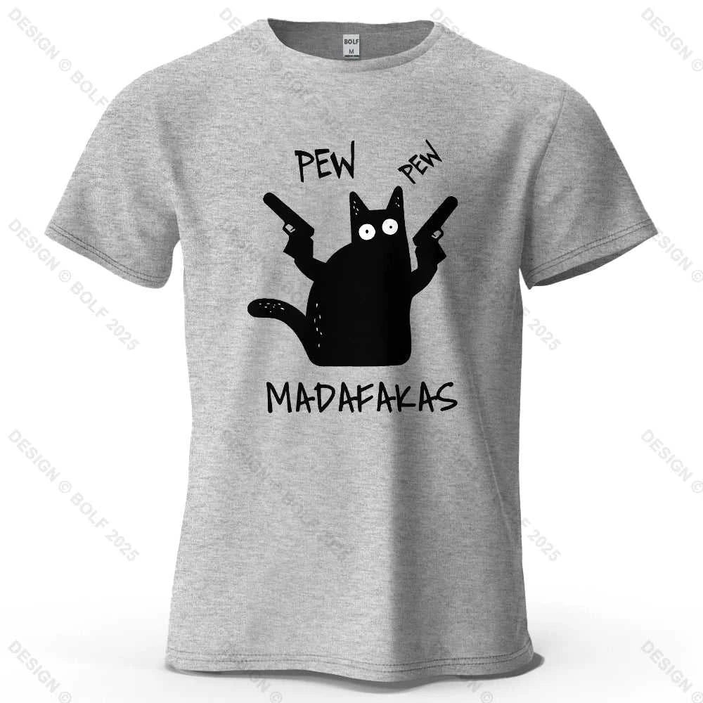 Cool Cat Funky Printed Men's T-Shirt 100% Cotton Oversized Humorous Graphic Tees for Women Tops Tees Casual Streetwear The jack market .AU The jack market .AU Men Fashion $ 31 14:200002984#Wine Red;5:361385