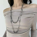 Stackable Double Layered Flower Beaded Chains Necklaces for Women Bohemian Ethnic Style Glass Beaded Sweater Chain Jewelry The jack market .AU The jack market .AU Jewellery & Chains $ 55 200001034:200003759#XL1113-S
