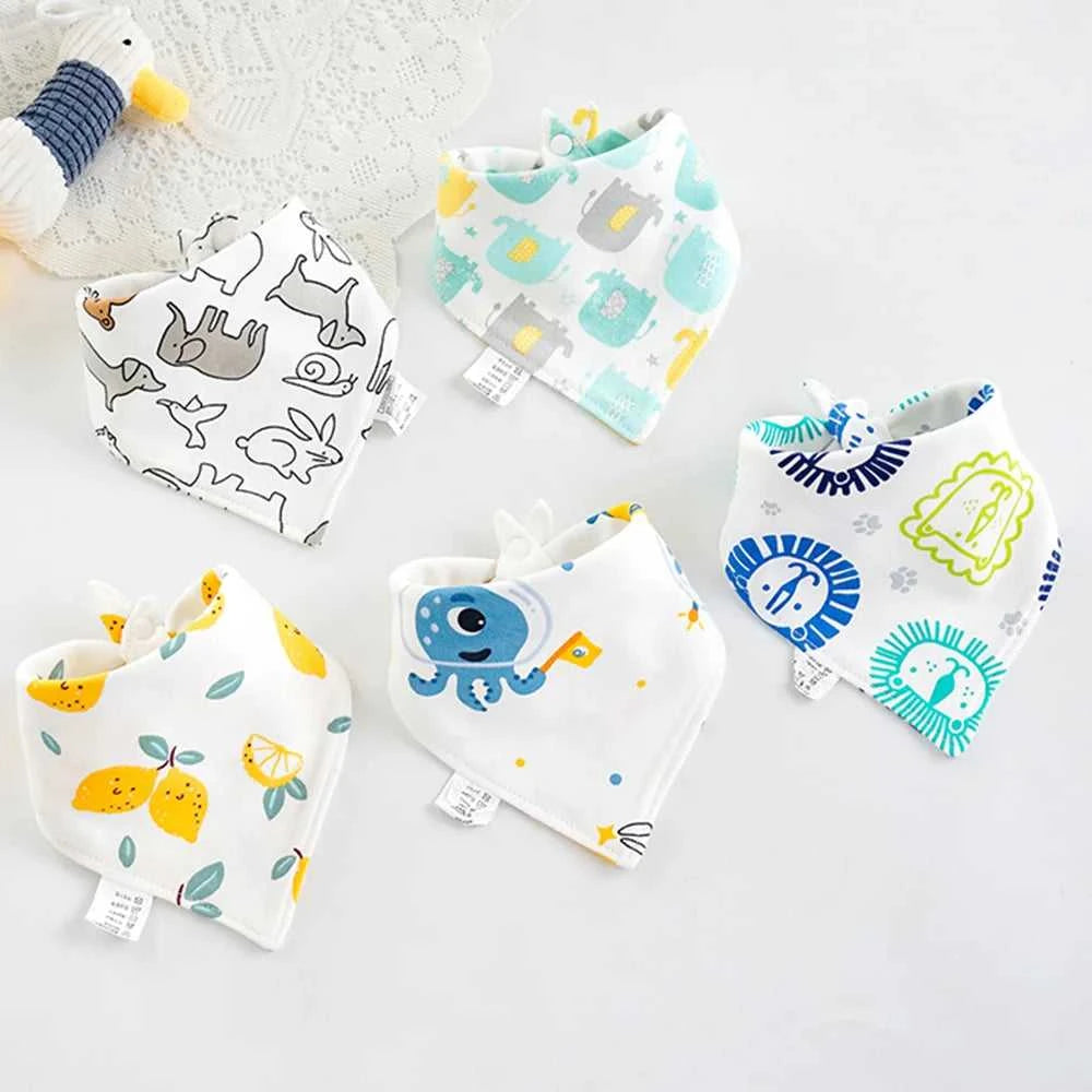 5Pcs/Lot Baby Bandana Bibs Cotton Triangle Double Layer Infant Feeding Burp Cloths Saliva Towel Apron Newborn Accessories The jack market .AU The jack market .AU Mum & Kids: Essential Products for Every Family $ 27 14:173#8;200007763:201336100