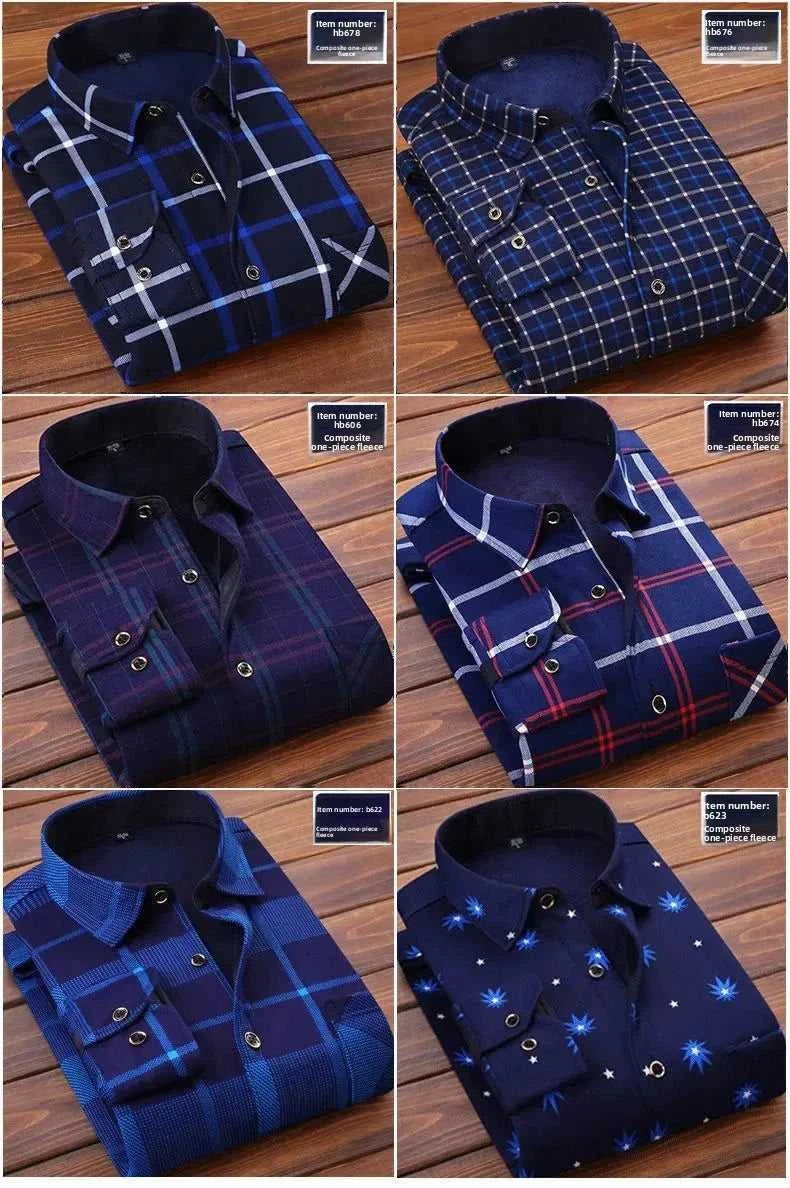 High Quality Men's Clothing 2026 Men Long Sleeve Thick Warm Shirt Tops Fashion Men Print Handsome Versatile Shirts Formal Shirts The jack market .AU The jack market .AU Men Fashion $ 43 14:771#6F HB622;5:4183#3XL(80-90KG)