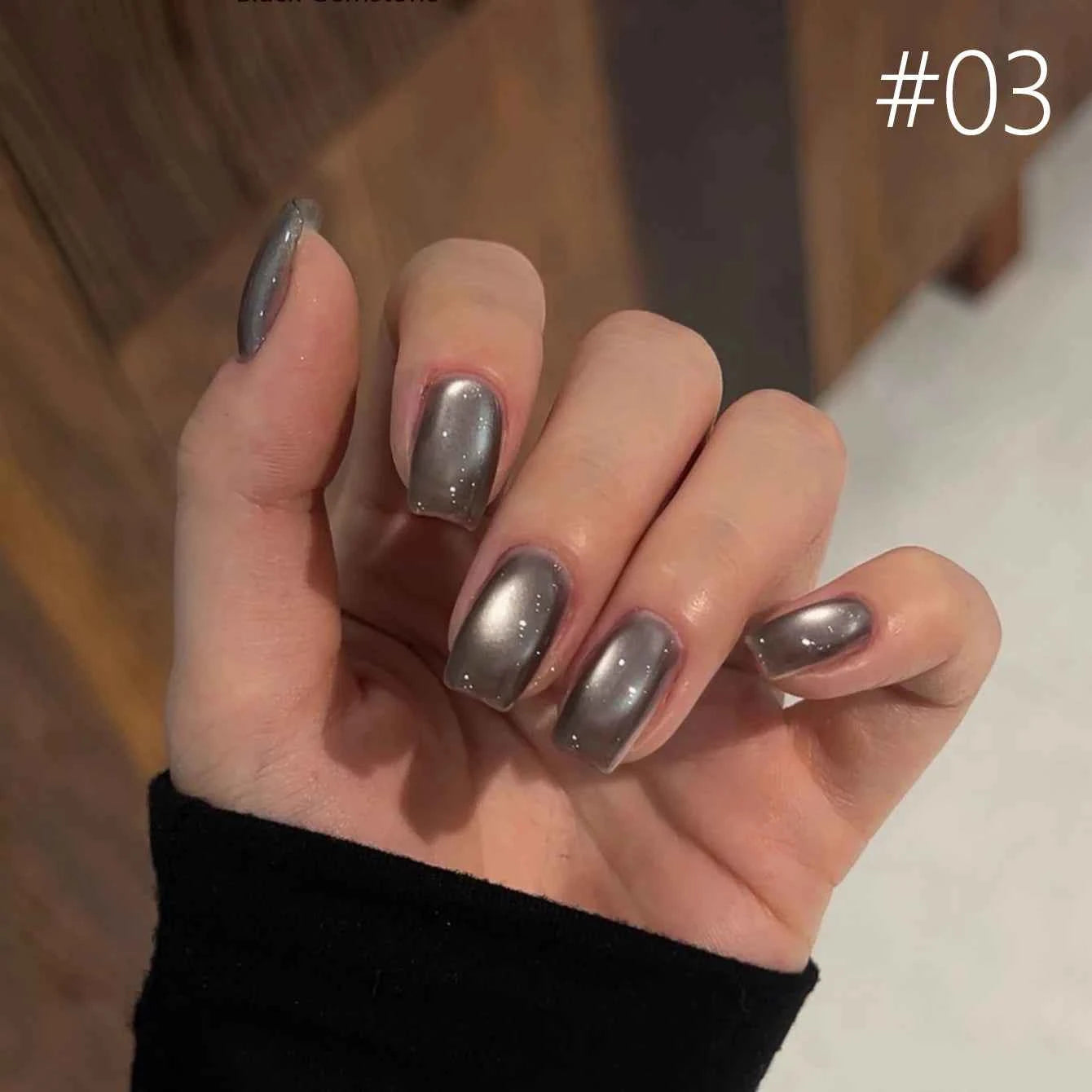10ML 1-8pcs 2026 New Style Clear Universal White Glass Beads Cat Eye Magnet Gel Nail Polish Suitable For Toe Nails White Nails