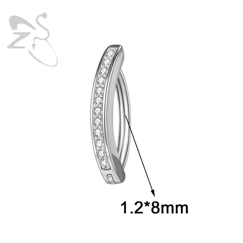 ZS 1PC 925 Sterling Silver Navel Ring Reverse Curved Belly Button Clicker Minimalist Belly Piercing Zircon Navel Piercing 14/16G The jack market .AU The jack market .AU Jewellery & Chains $ 55 200001033:200003762#style2 1.6x10mm