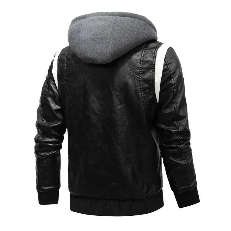 Spring Men's Leather Jacket High Quality Stand Collar Fashion Youth Embroidery Hooded PU Leather Coats EUR Size 3XL Men Clothing The jack market .AU The jack market .AU Men Fashion $ 78 14:771#White hooded;5:4183#EUR 3XL--CHN 4XL