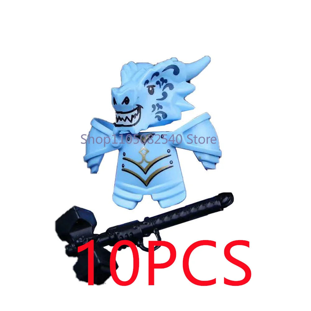 MOC Military Soldier Movie Character Building Blocks Accessories Medieval Castle Knight Helmet Shield Mini Brick Gift Toy E008