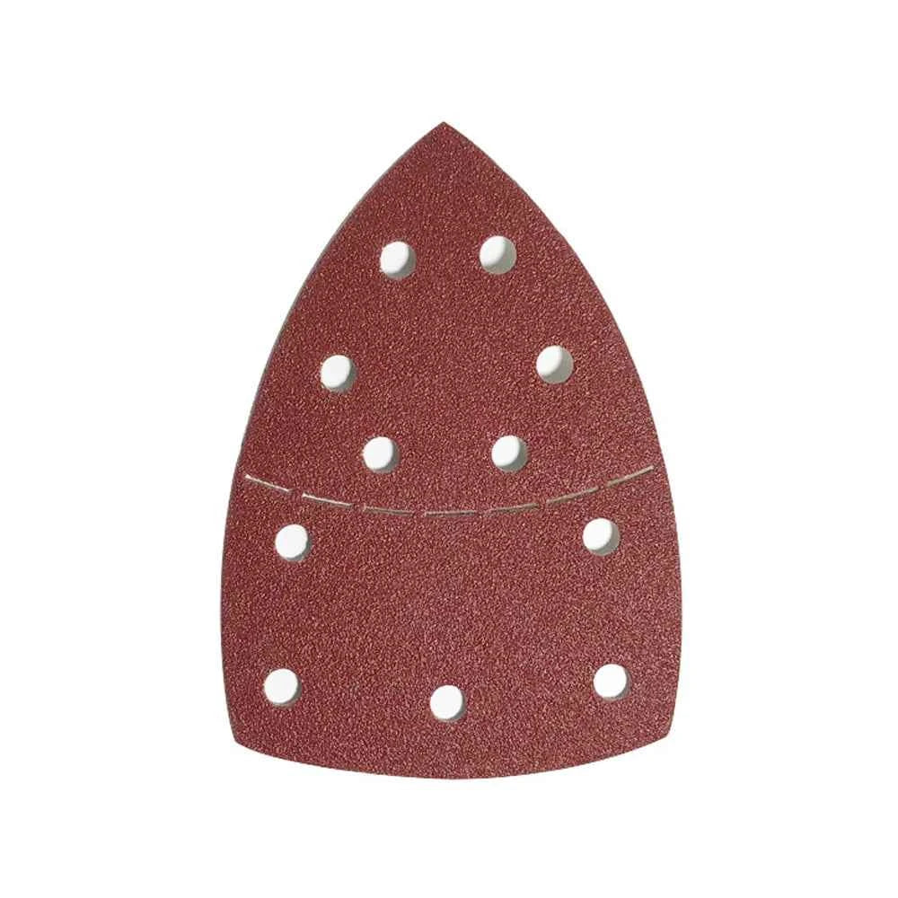 BrandName Triangle Sandpaper Pads - 10Pcs Durable 11-Hole Design for Precision DIY Projects & Orbital Sanders