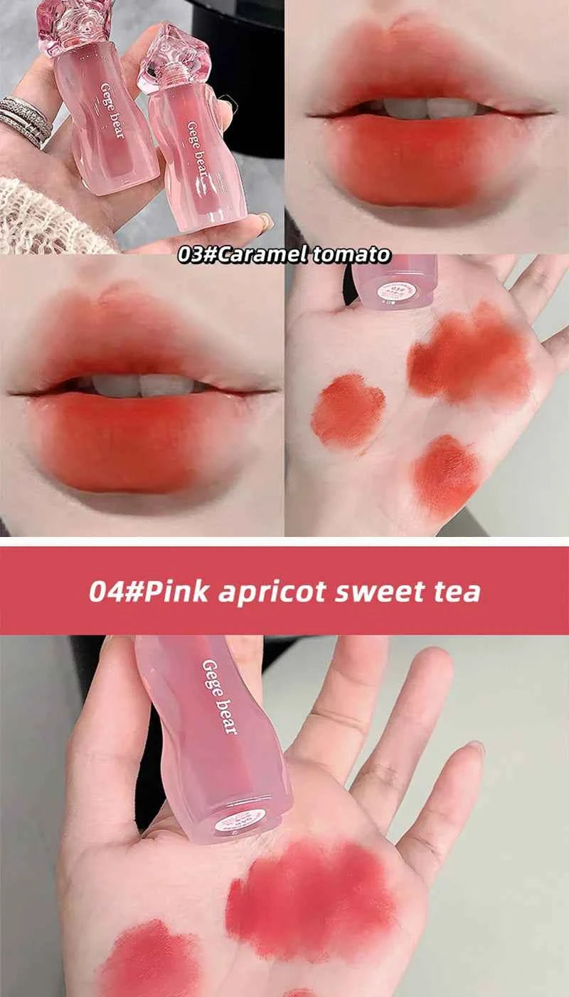 Gege Bear Velvety Cream Lip Mousse - Highly Pigmented, Nourishing Formula with Soft, Long-Lasting Texture